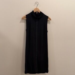 Kit and Ace Black Sleeveless Mock Neck Shift Dress